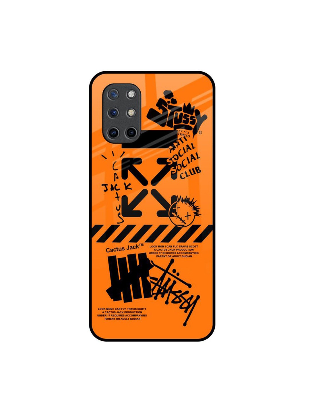 

QRIOH Typography Printed OnePlus 8T Back Case Mobile Accessories, Orange