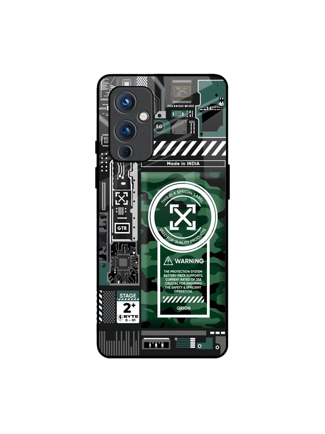 

QRIOH Typography Printed OnePlus 9 Back Case Mobile Accessories, Black