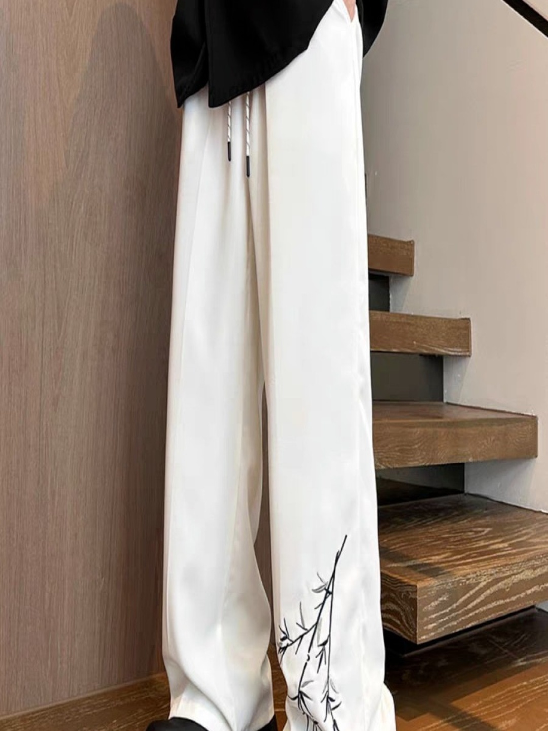 

StyleCast Men Flared Trousers, White