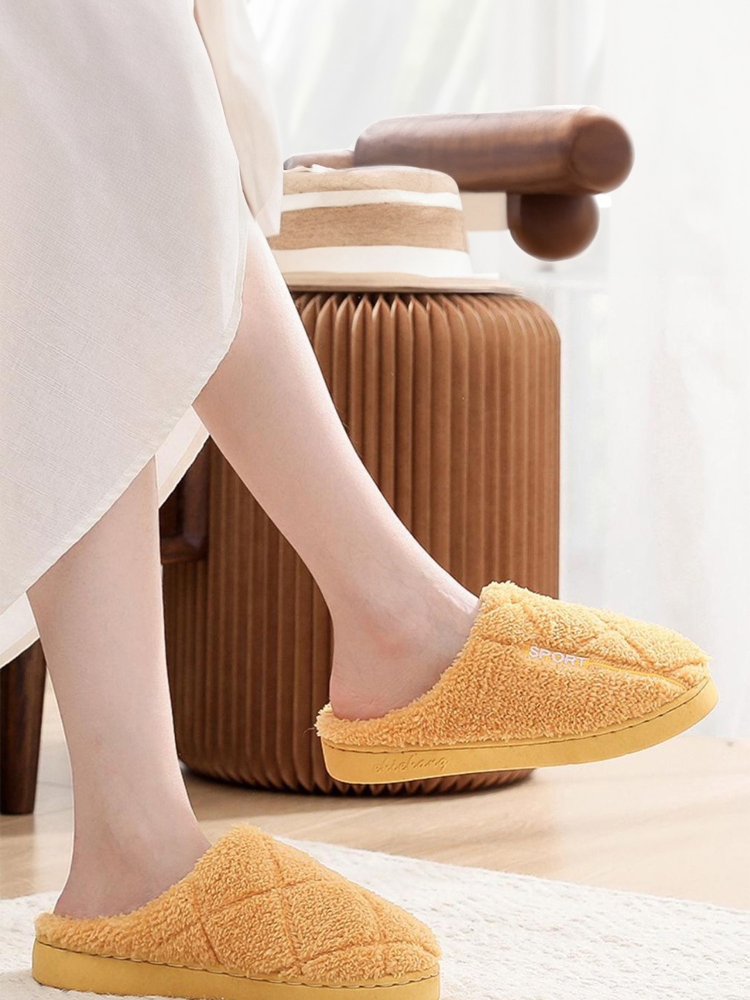 

Mast & Harbour Women Room Slippers, Yellow