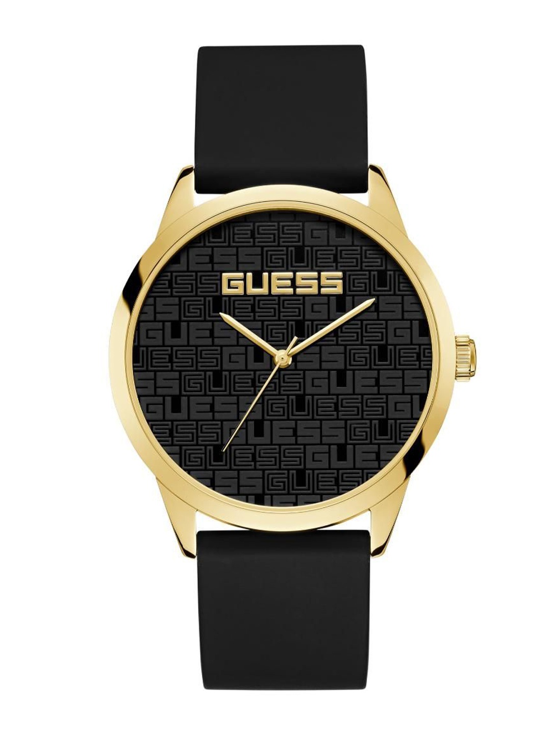 

GUESS Men Brass Dial & Straps Analogue Watch U1450G1M, Black