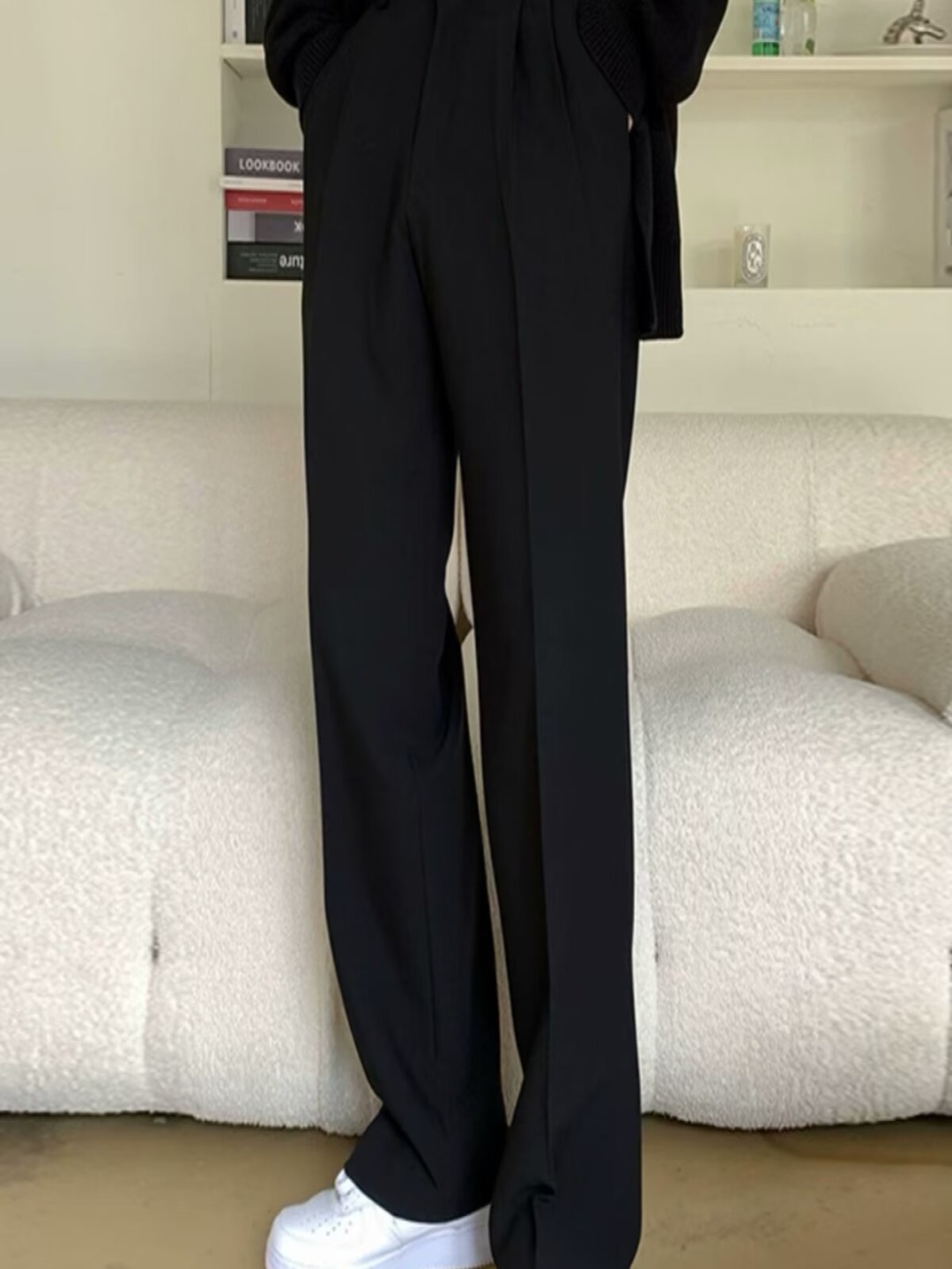 

StyleCast Men Pleated Trousers, Black