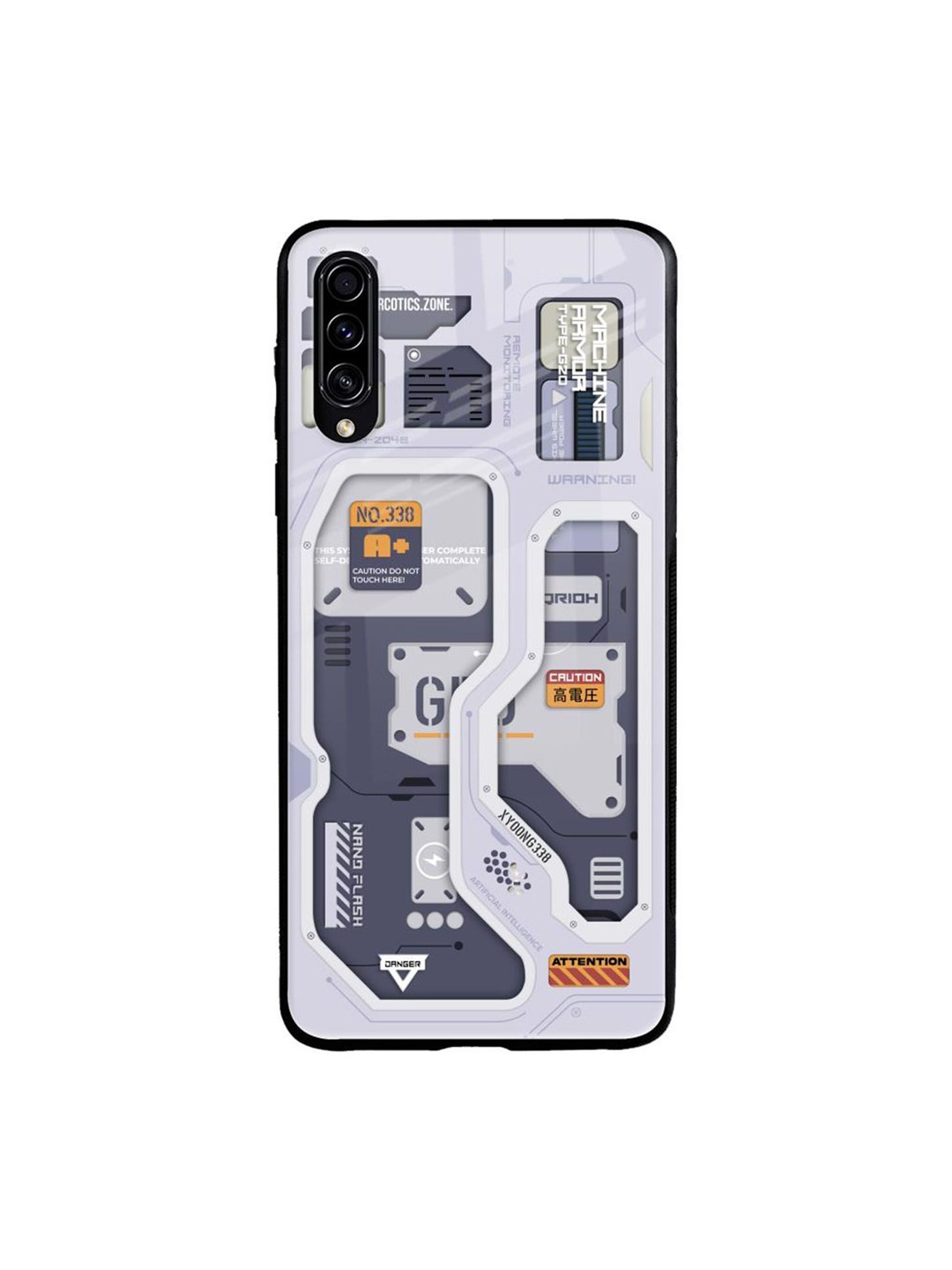

QRIOH Typography Printed Samsung Galaxy A70S Back Case Mobile Accessories, Grey