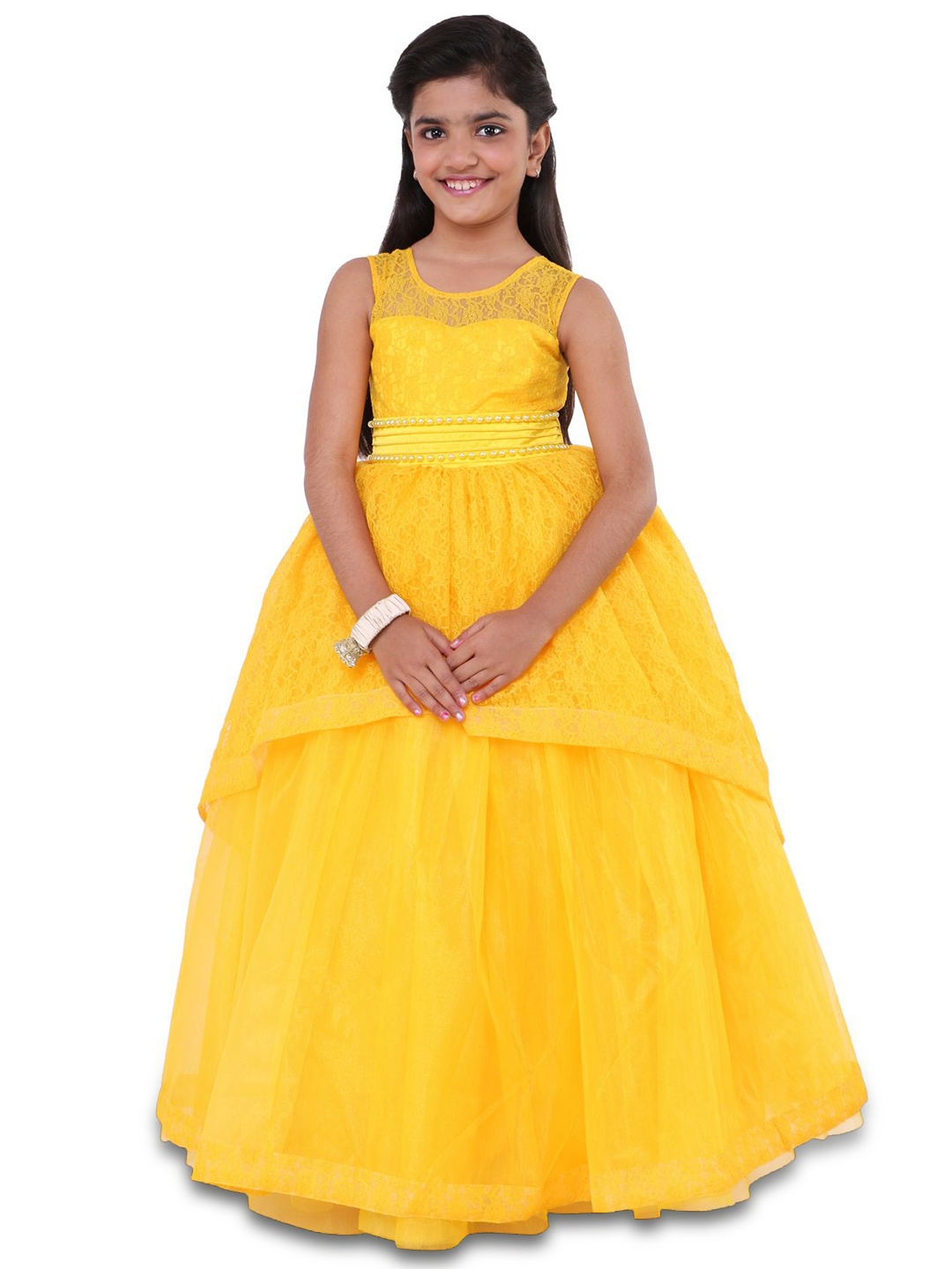 

Wow Princess Lace A-Line Maxi Dress, Yellow
