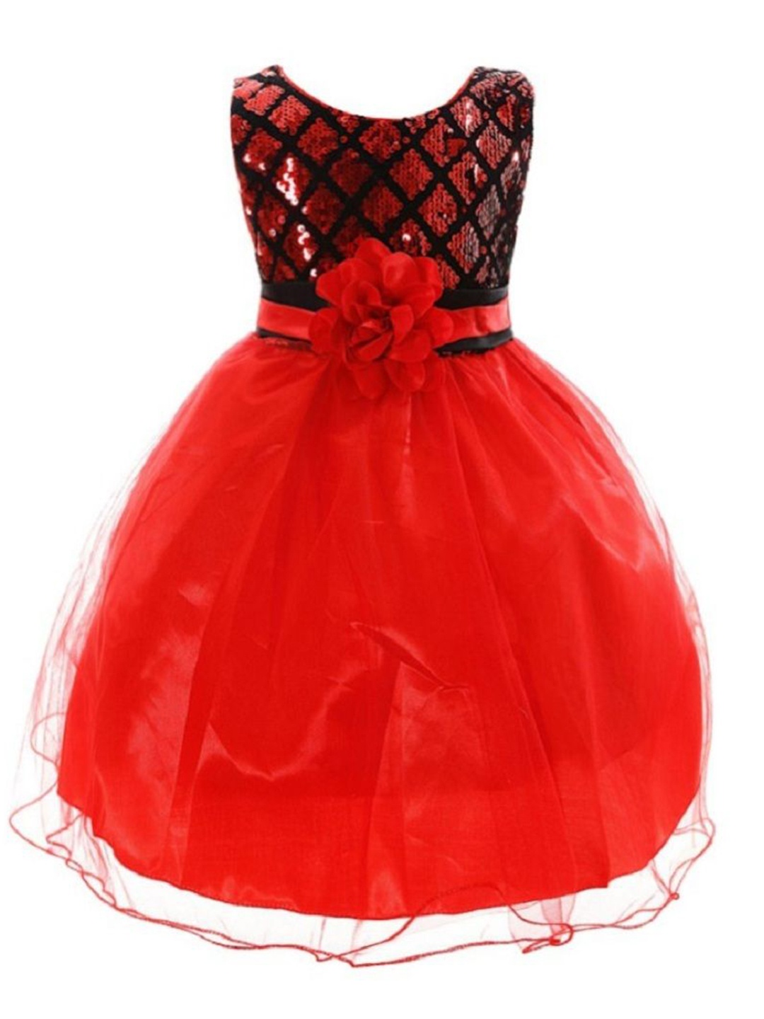 

Wow Princess Net A-Line Maxi Dress, Red