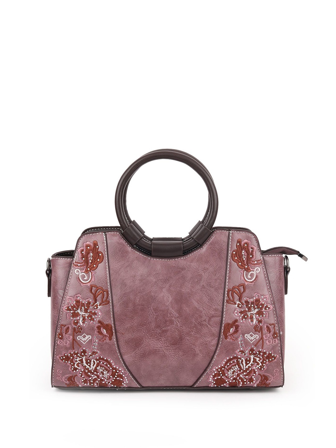 

ODETTE PU Structured Shoulder Bag, Mauve