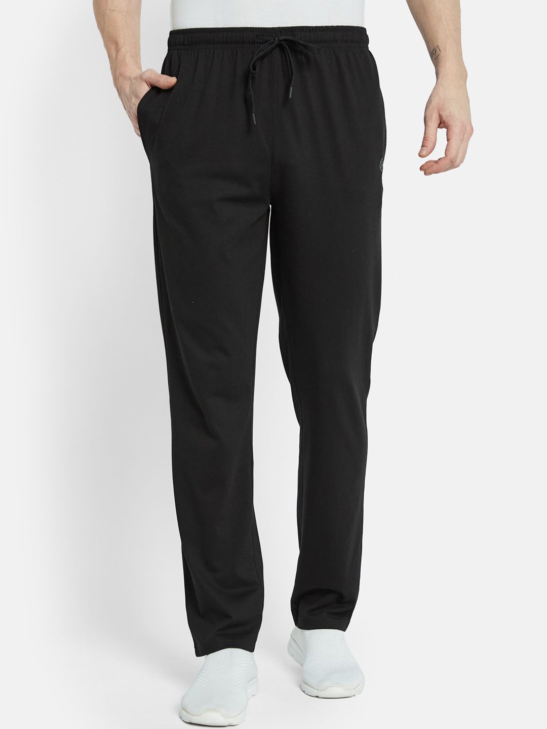 

Octave Men Cotton Track Pants, Black