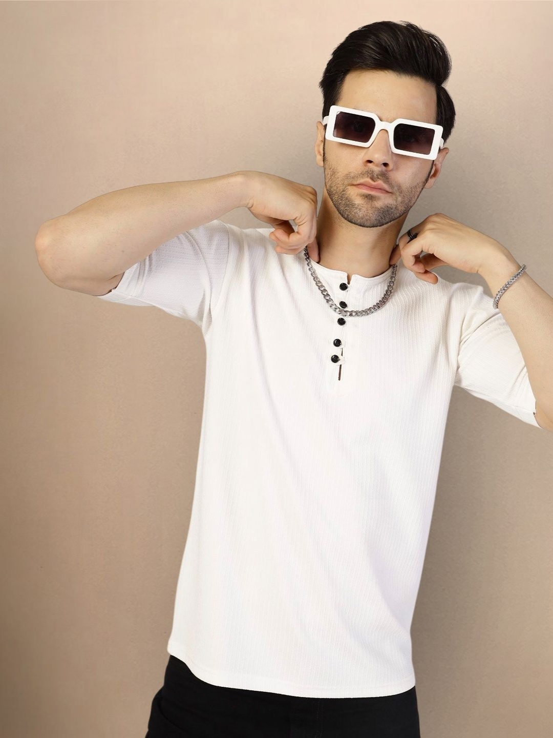 

Moda Rapido Men T-shirt, White