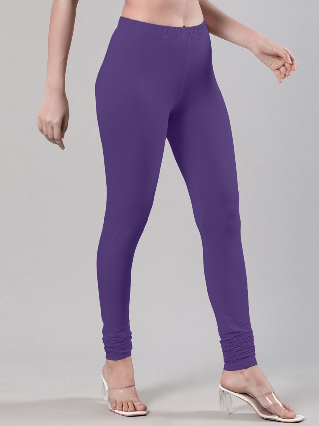 

Femmora Churidar Length Leggings, Violet