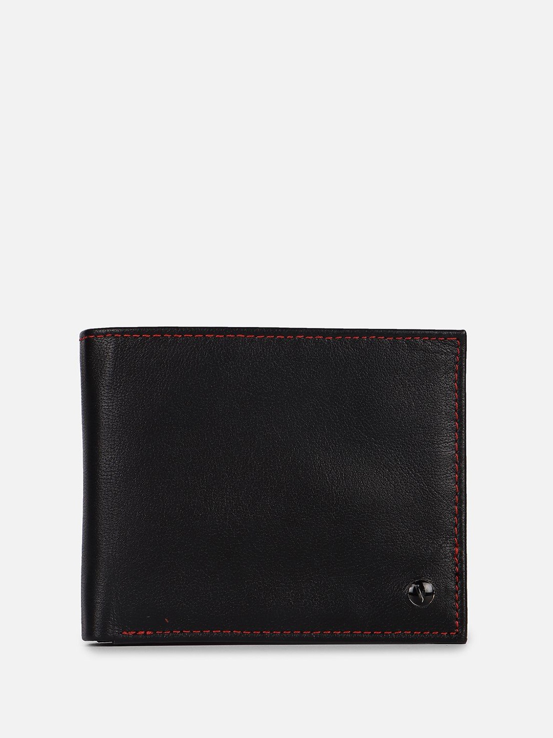 

Van Heusen Men Leather Two Fold Wallet, Black