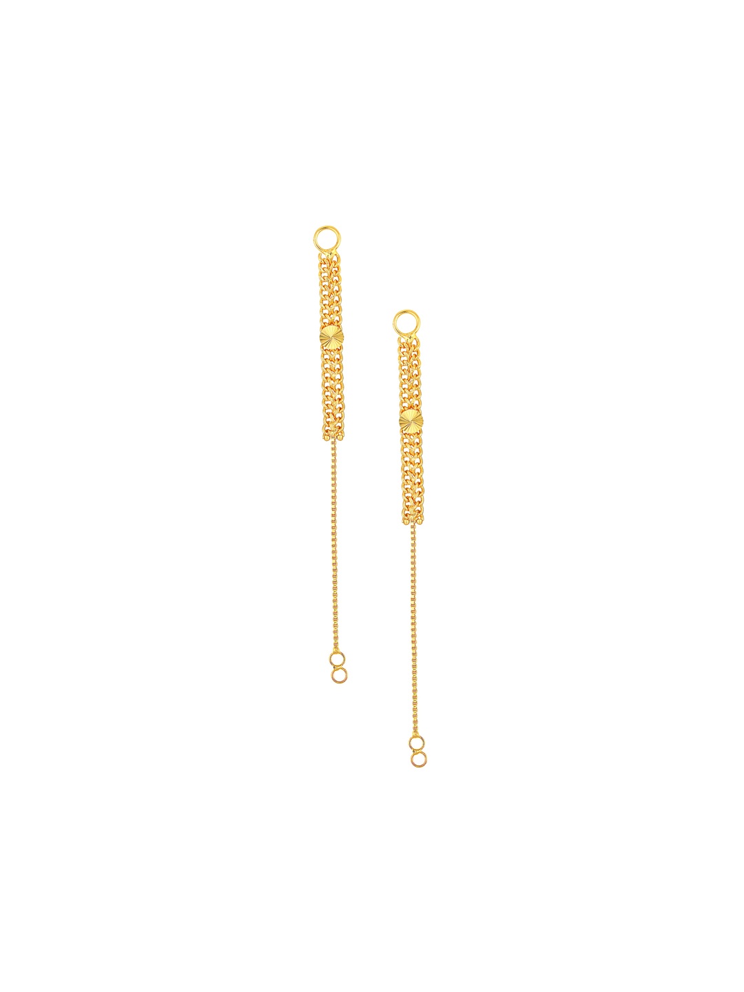 

DIVASTRI Gold Plated Contemporary Shaped Ear Chains