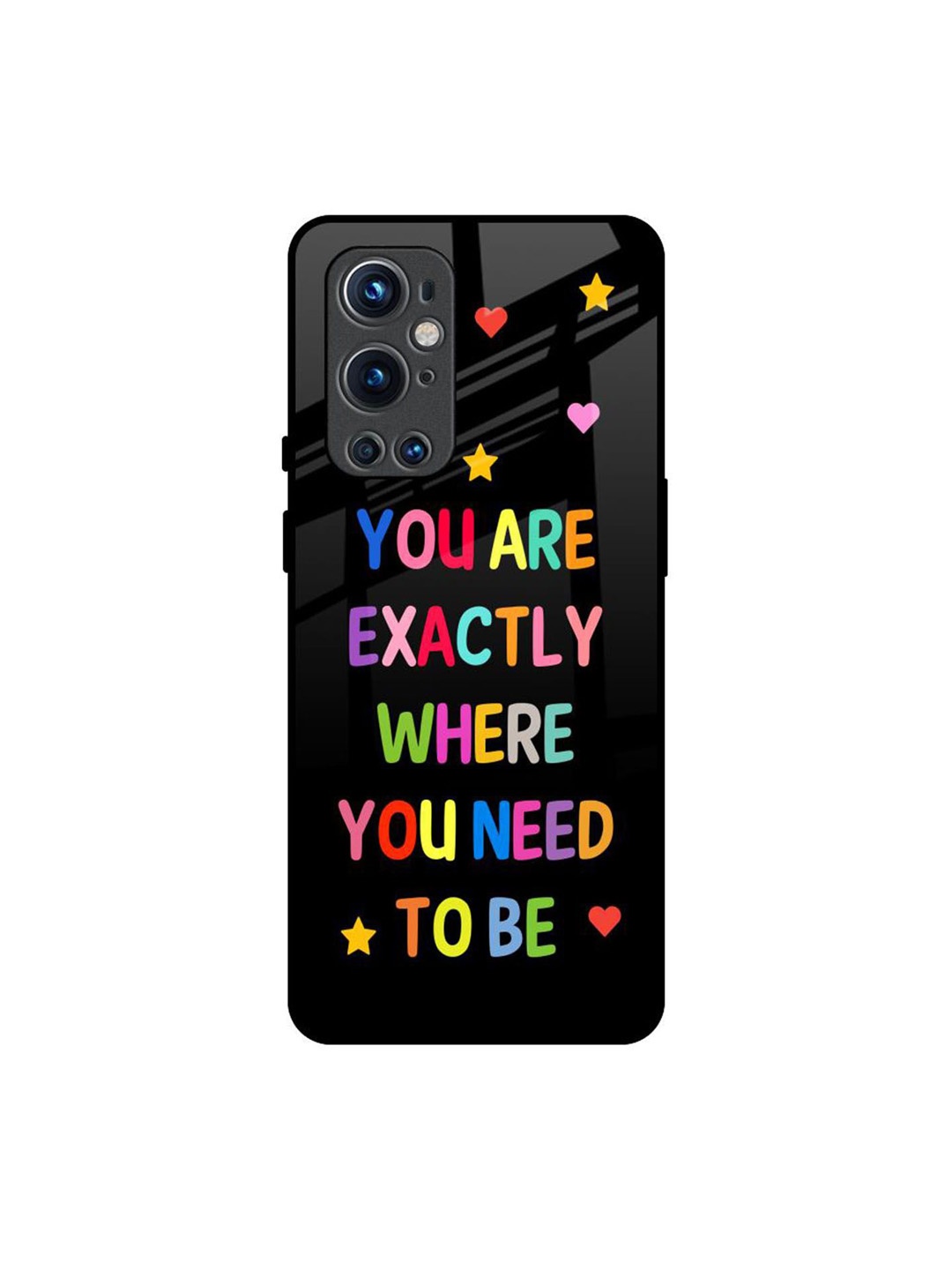 

QRIOH Typography Printed OnePlus 9 pro Back Case Mobile Accessories, Black