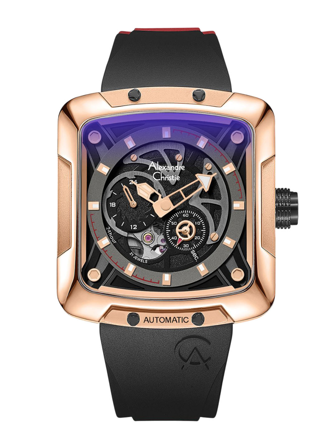 

Alexandre Christie Men Dial & Straps Analogue Automatic Watch 3030GARBRBA, Black