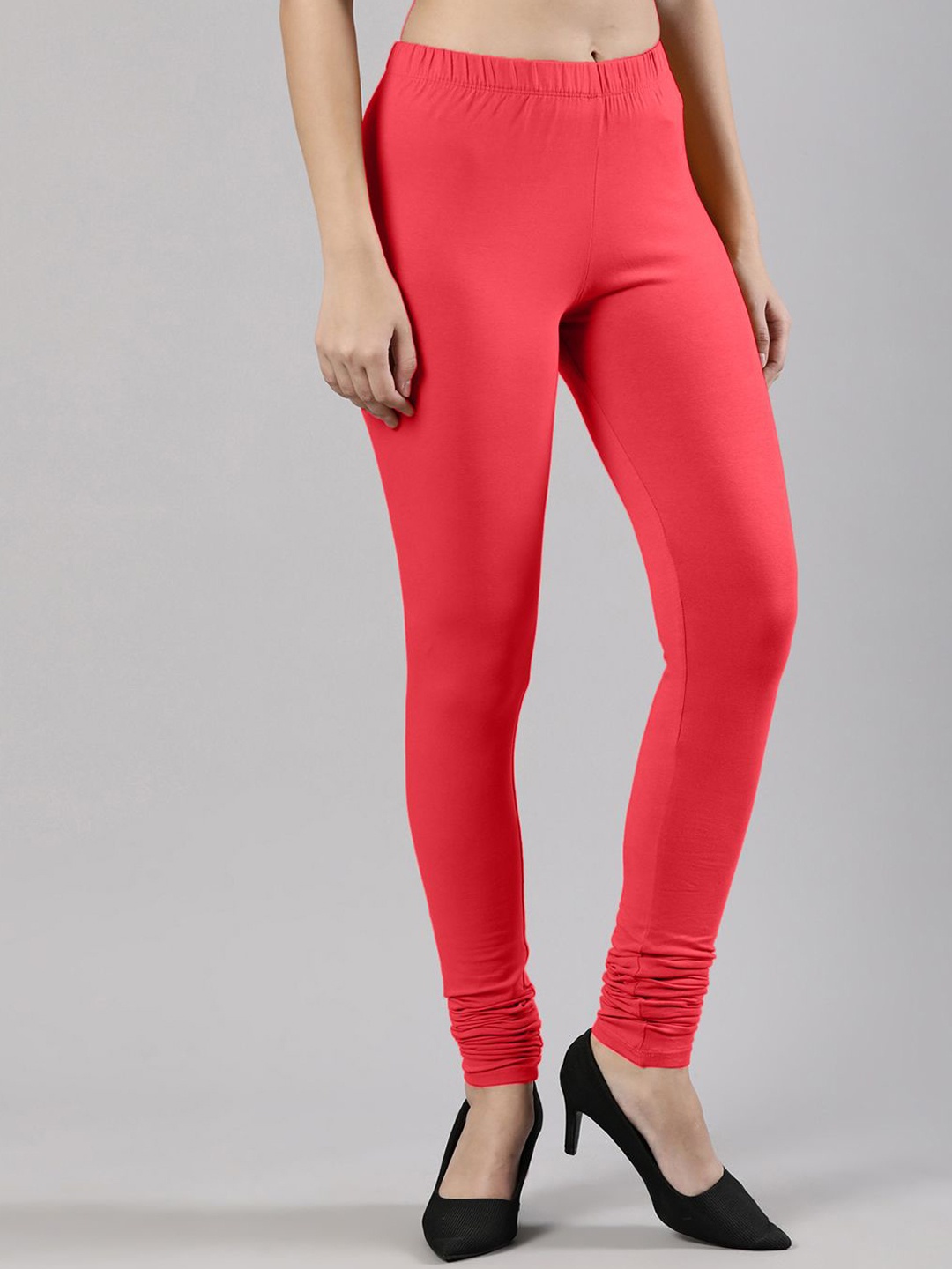 

Femmora Churidar Length Leggings, Red