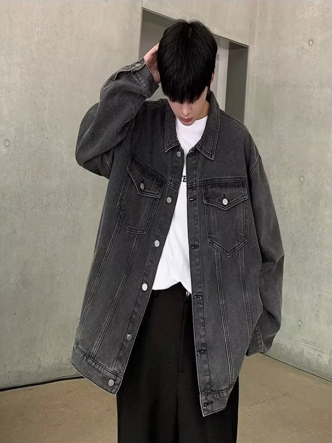 

StyleCast Men Denim Jacket, Black