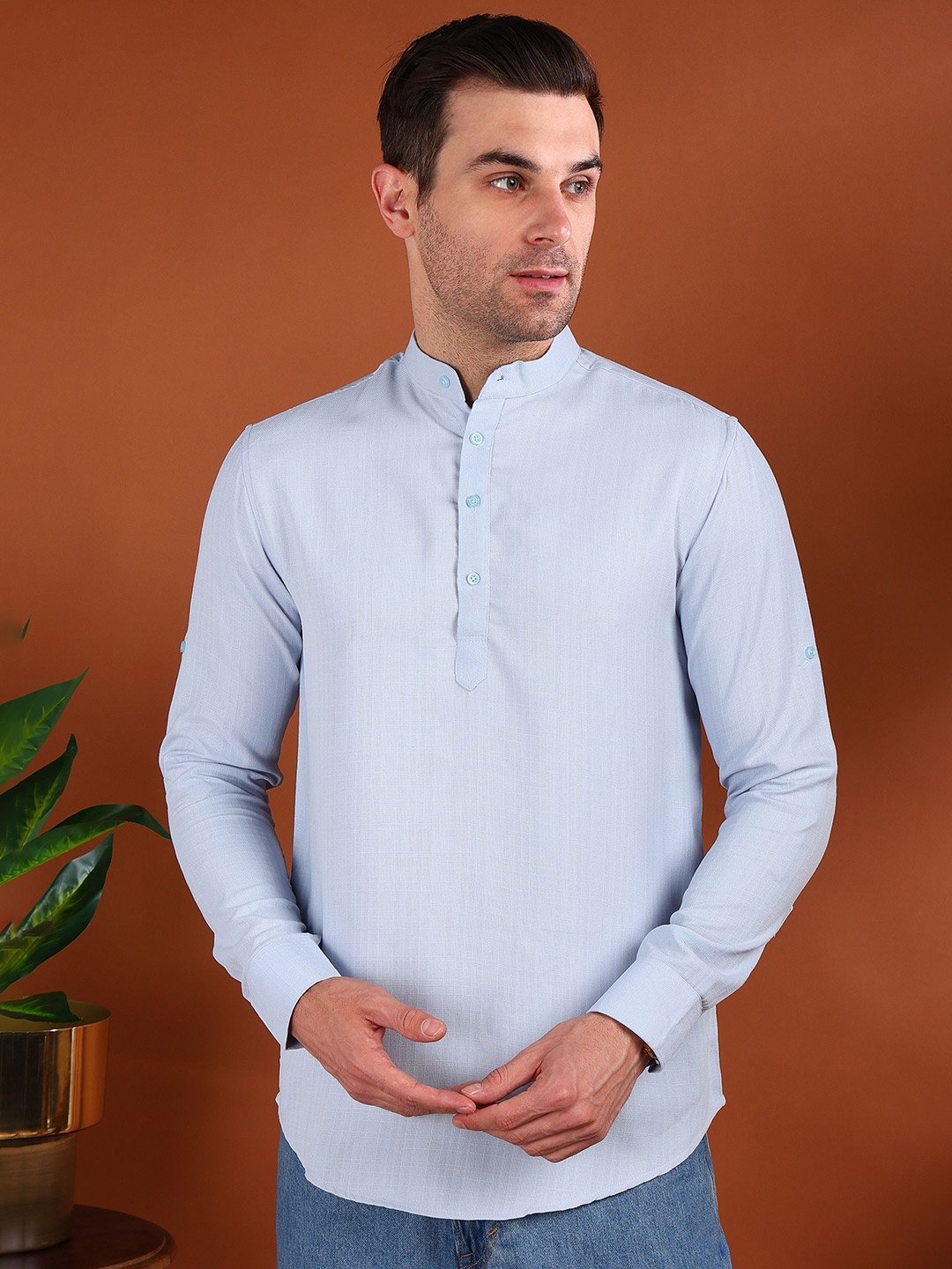 

Metronaut Men Opaque Casual Shirt, Violet