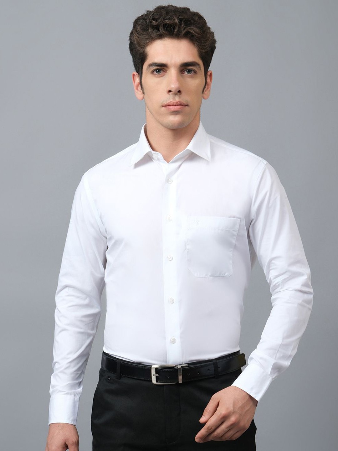 

Cantabil Men Original Slim Fit Opaque Formal Shirt, White