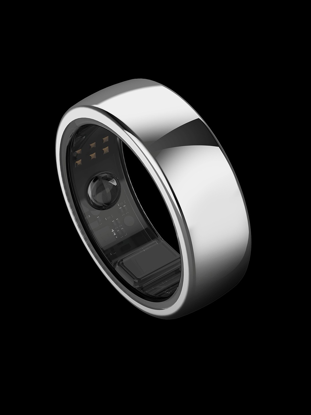 

aabo Waterproof Titanium Smart Finger Ring, Silver