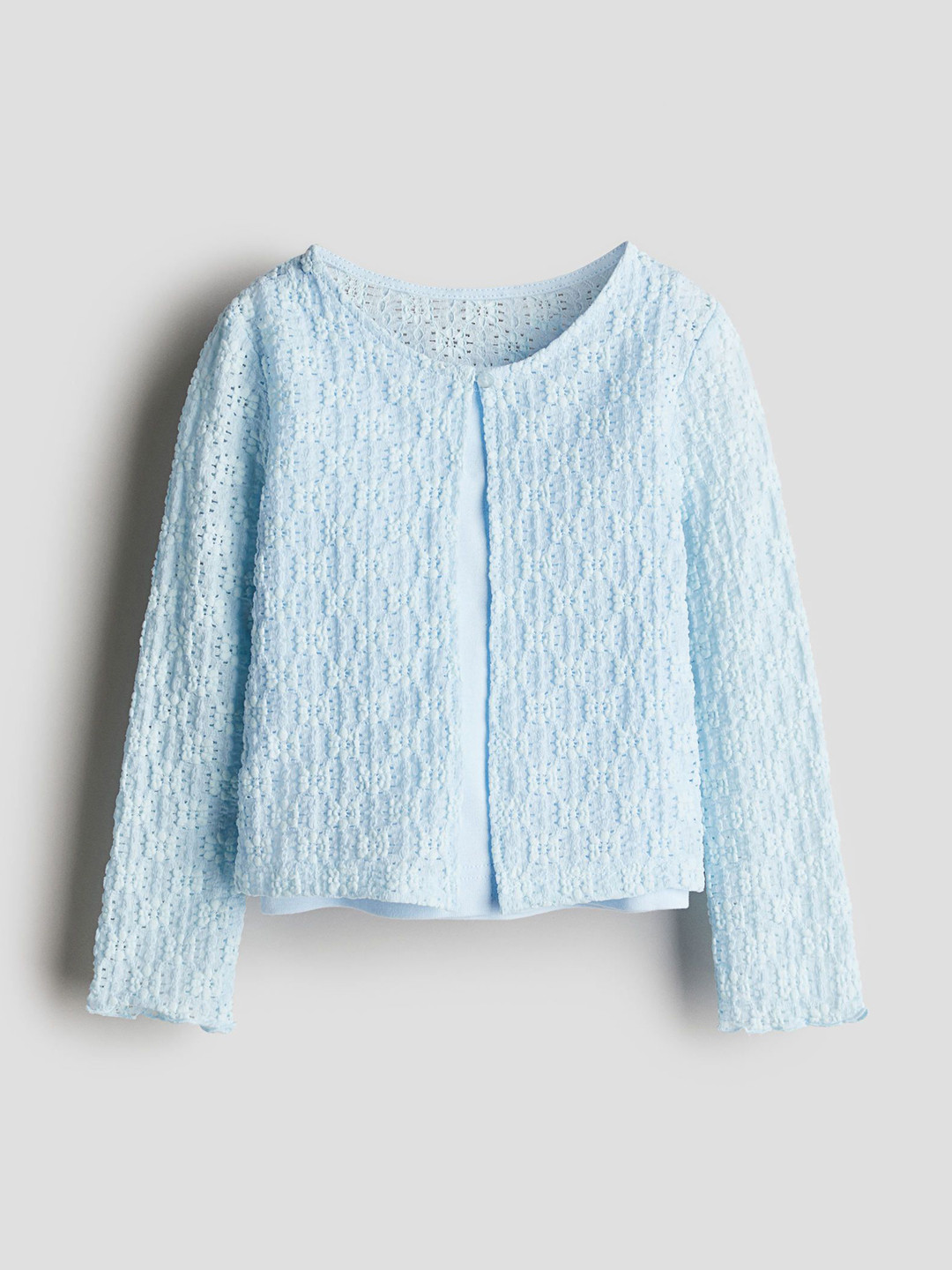

H&M 2-Piece Top & Cardigan Set, Blue
