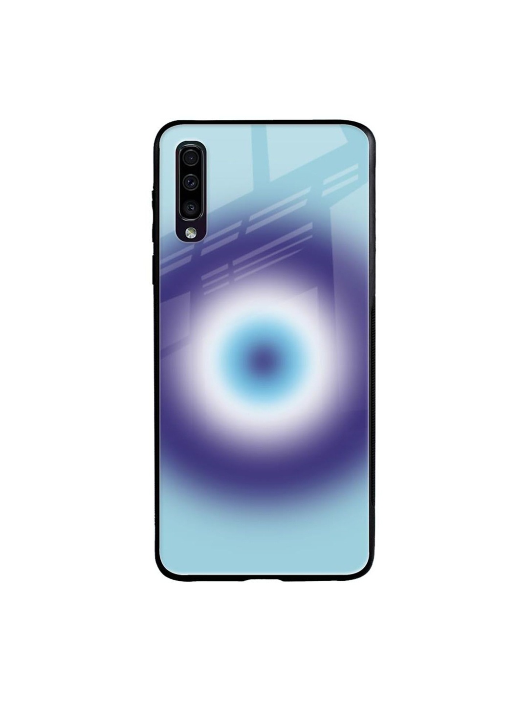 

QRIOH Abstract Printed Samsung Galaxy A70 Back Case Mobile Accessories, Blue