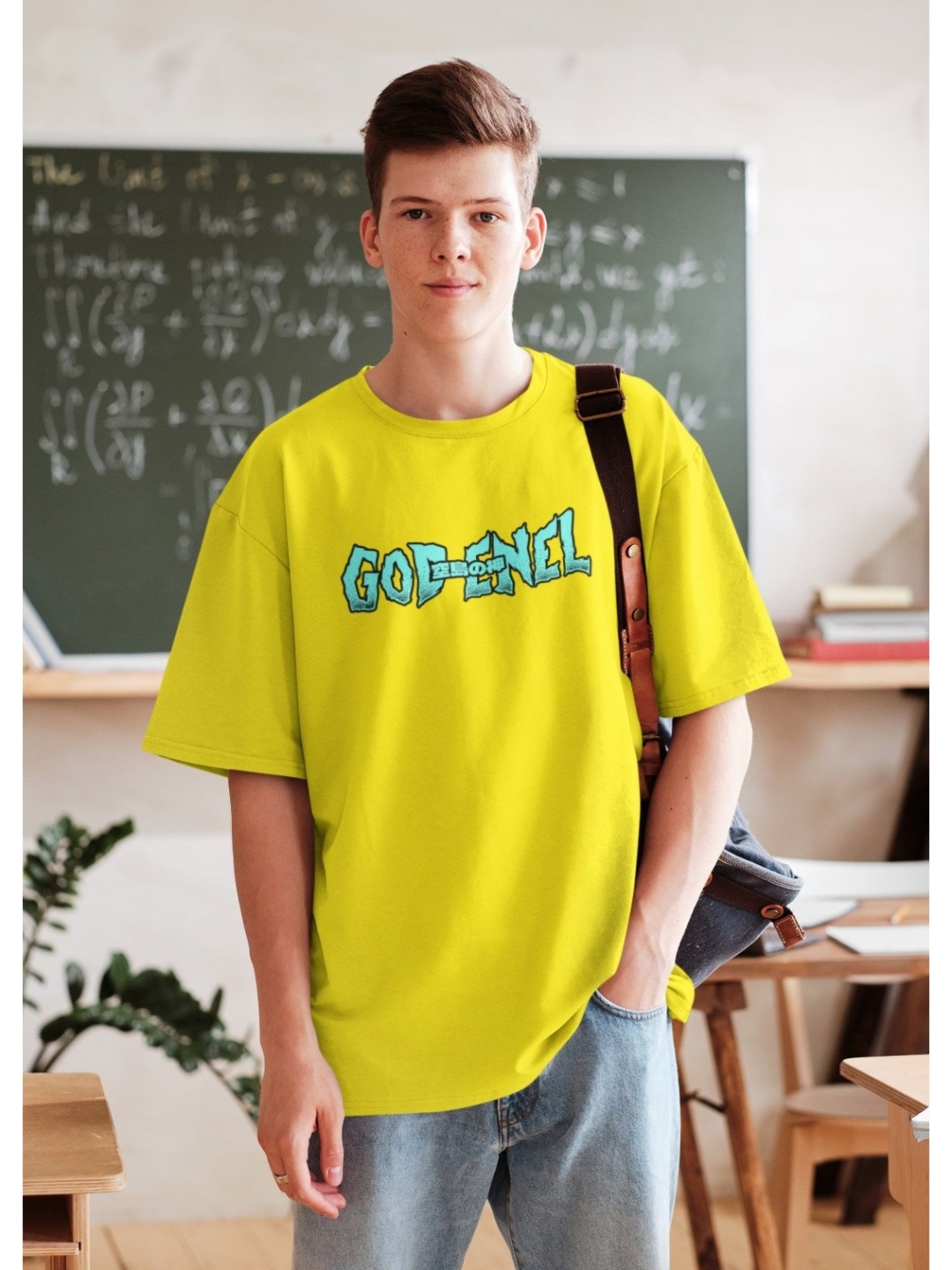 

Edyssa Men Printed T-shirt, Yellow