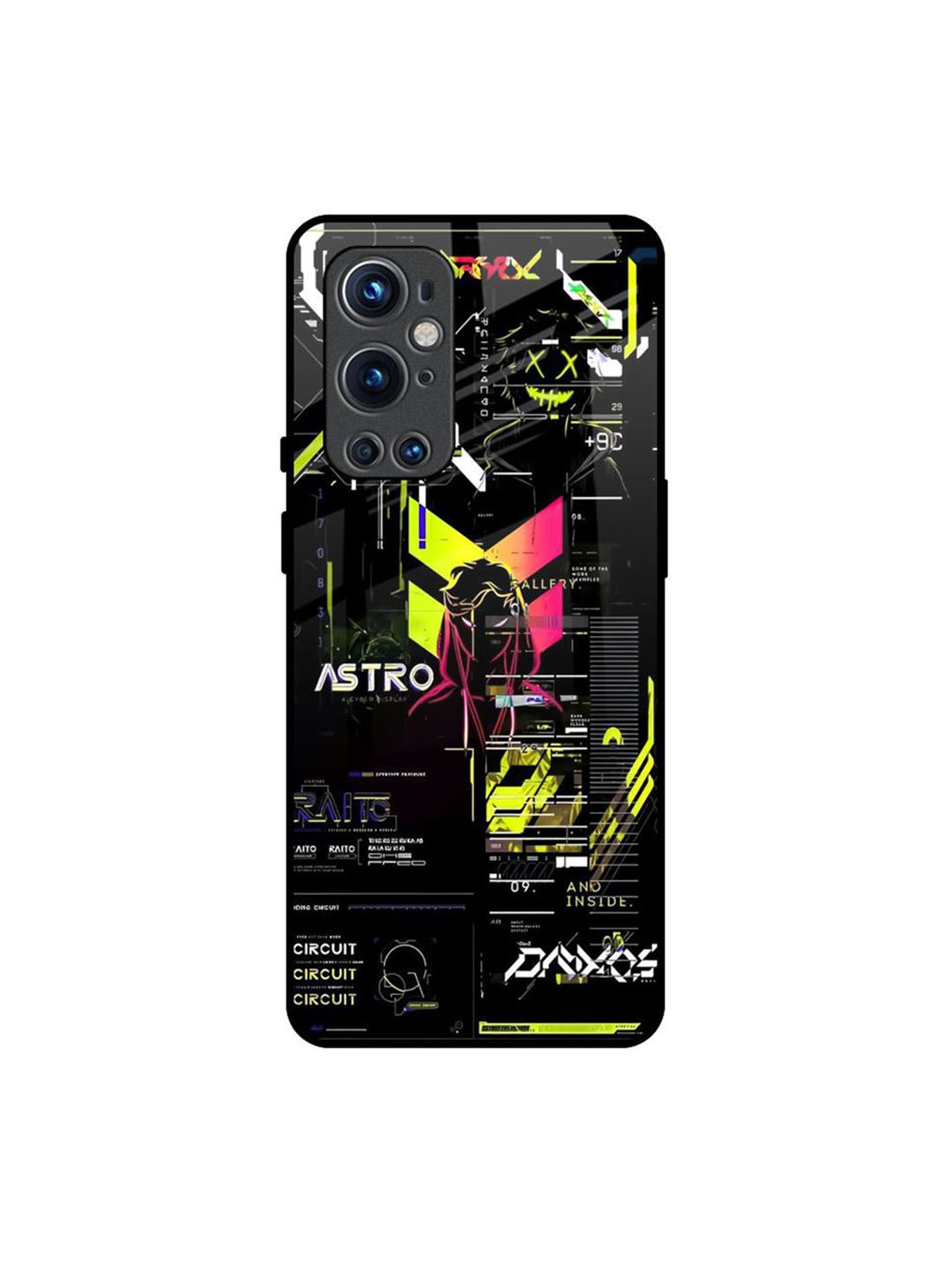 

QRIOH Typography Printed OnePlus 9 pro Back Case Mobile Accessories, Black