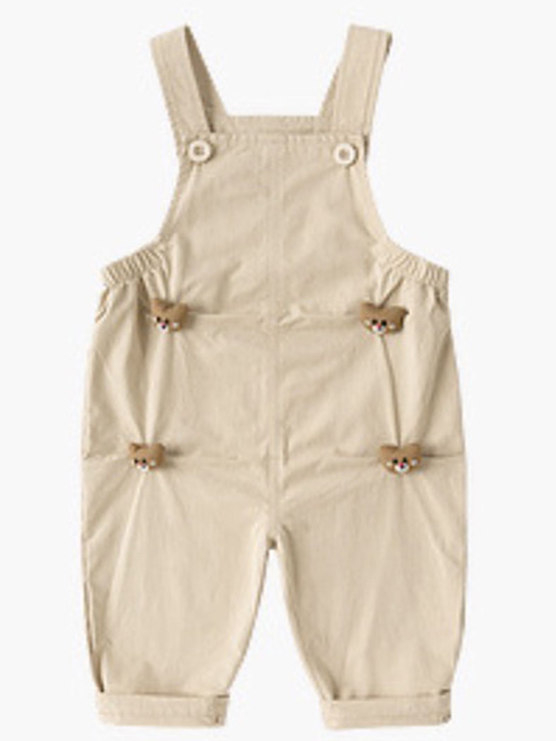 

LULU & SKY Girls Basic Jumpsuit, Khaki