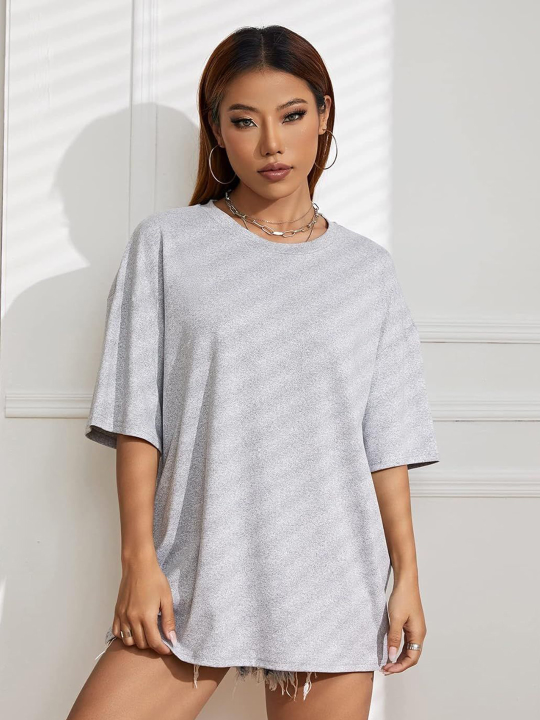 

SZN Drop-Shoulder T-shirt, Grey