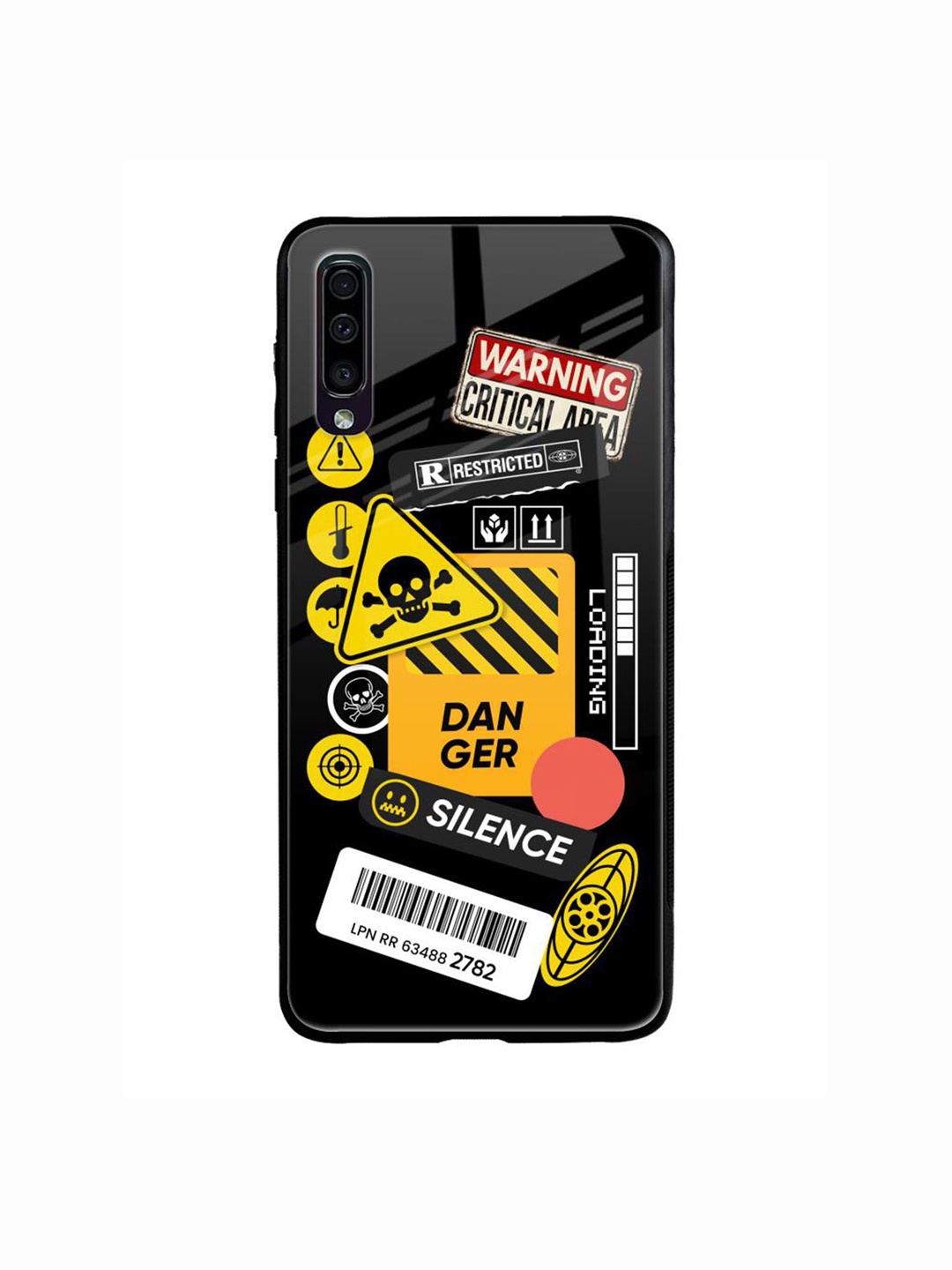 

QRIOH Typography Printed Samsung Galaxy A70 Back Case Mobile Accessories, Black