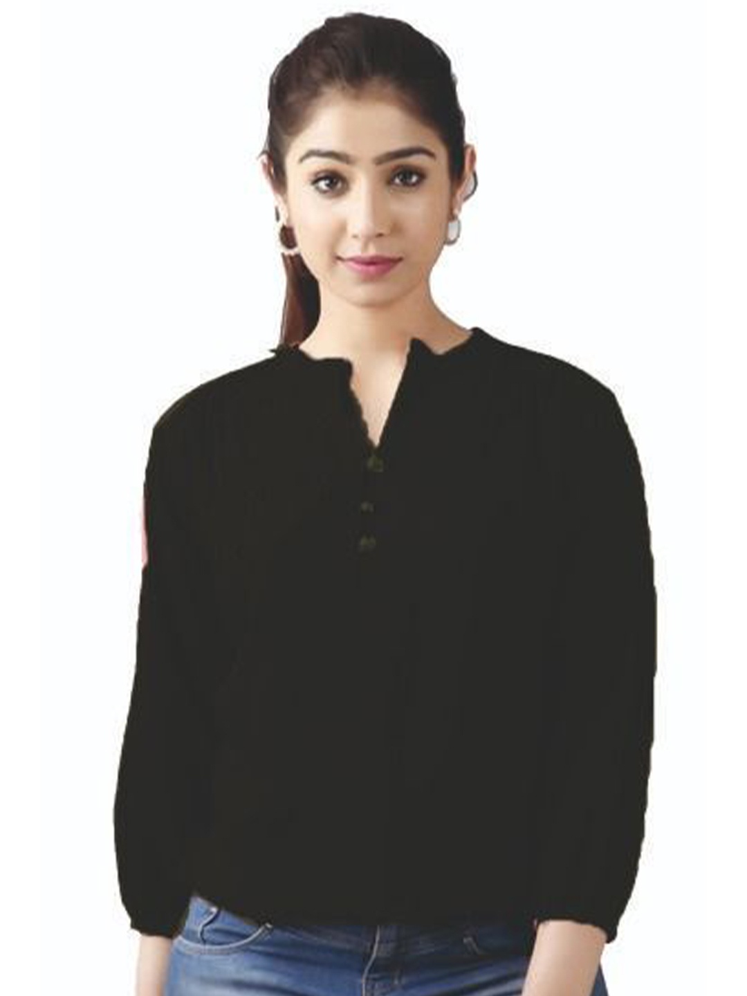 

HIMANC Shirt Style Top, Green