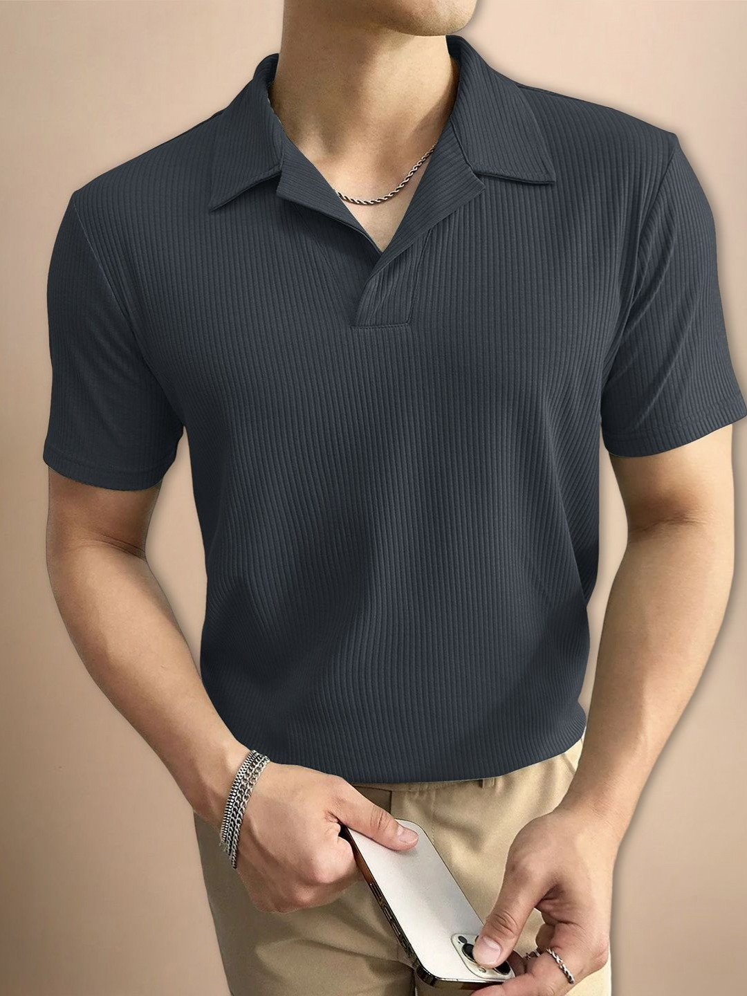 

Moda Rapido Men T-shirt, Grey