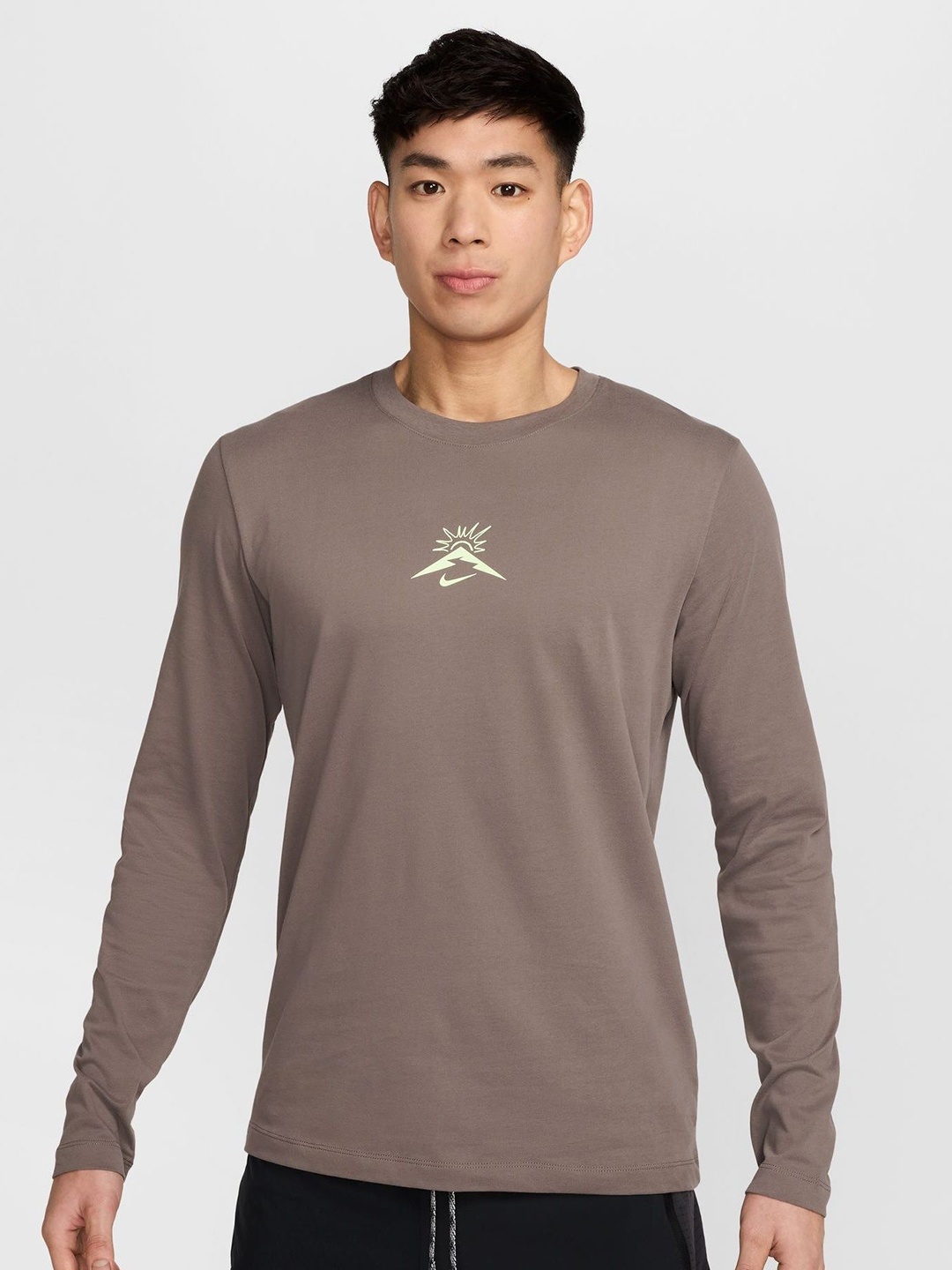 

Nike Trail Men's Dri-FIT Long-Sleeve Running T-Shirt, Brown
