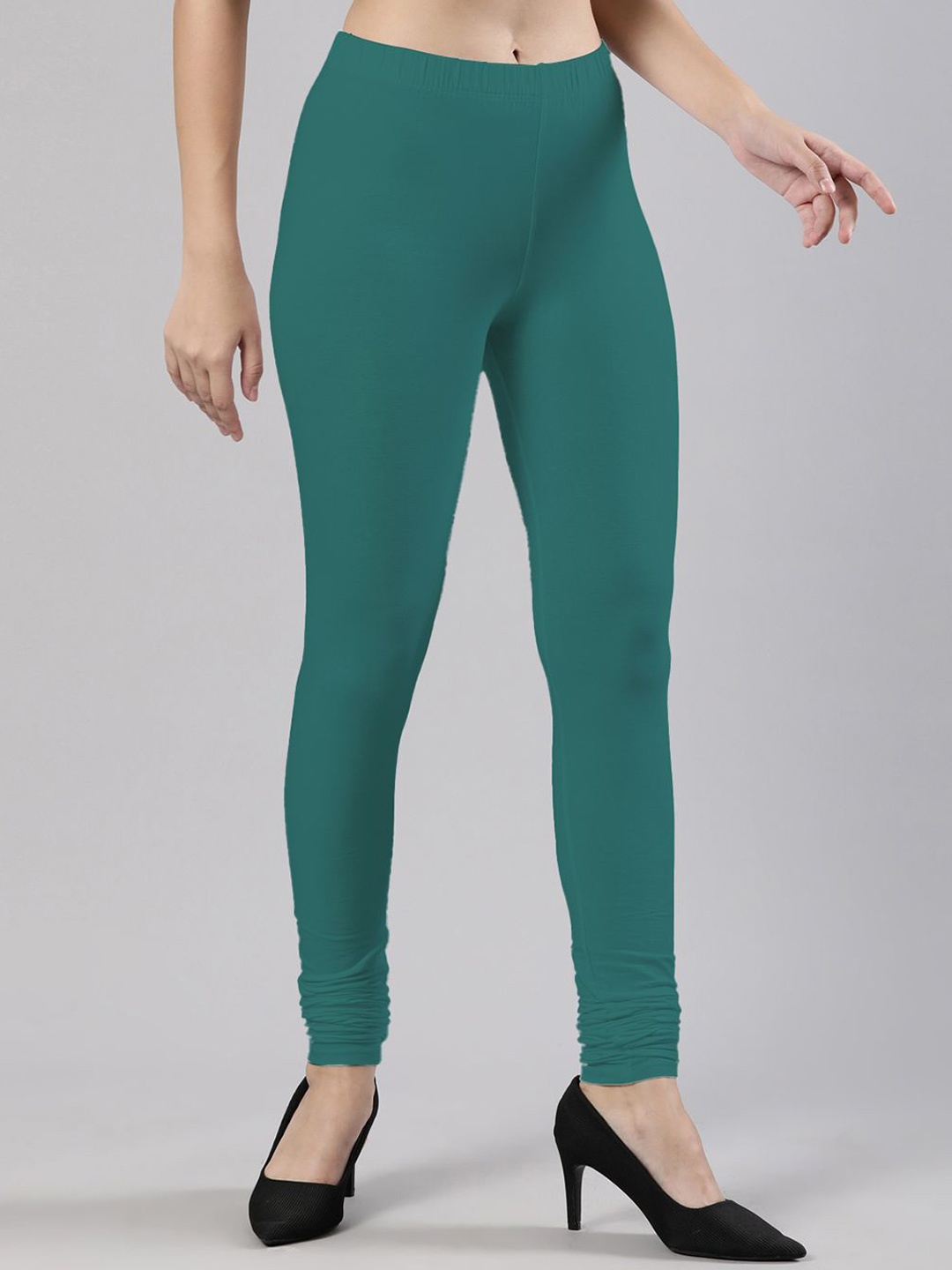

Femmora Churidar Length Leggings, Green