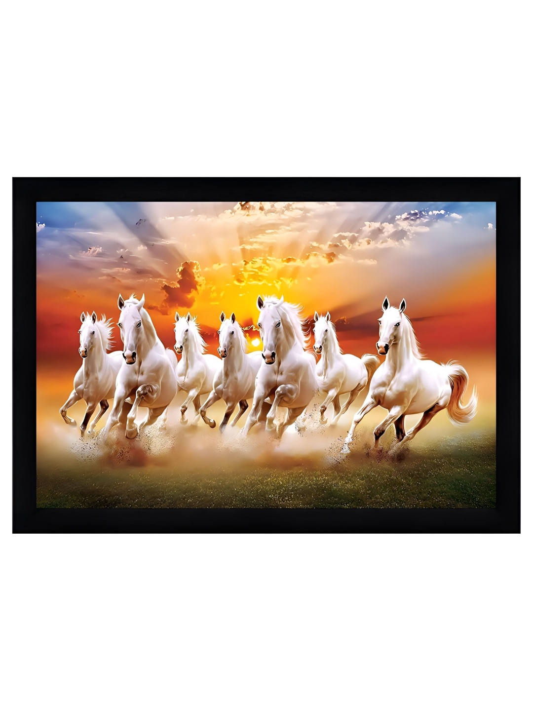 

Indianara Yellow & White 1 Piece Canvas Birds and Animals Wall Paintings