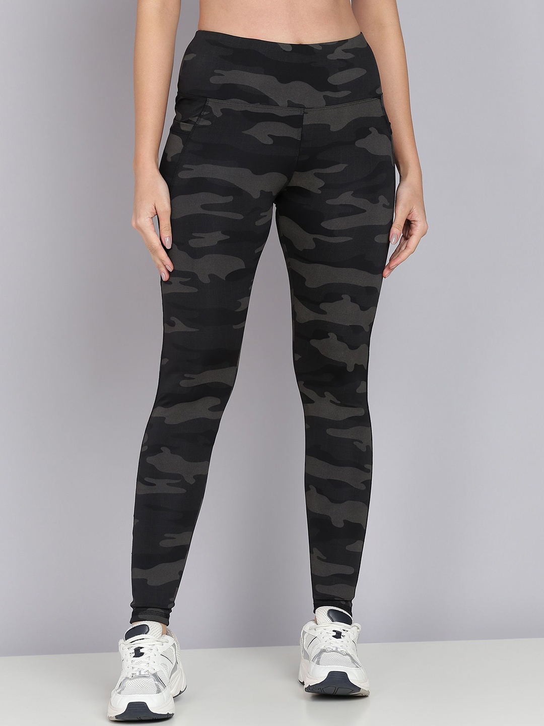 

NEXSTEP Printed Ankle-Length Tights, Black