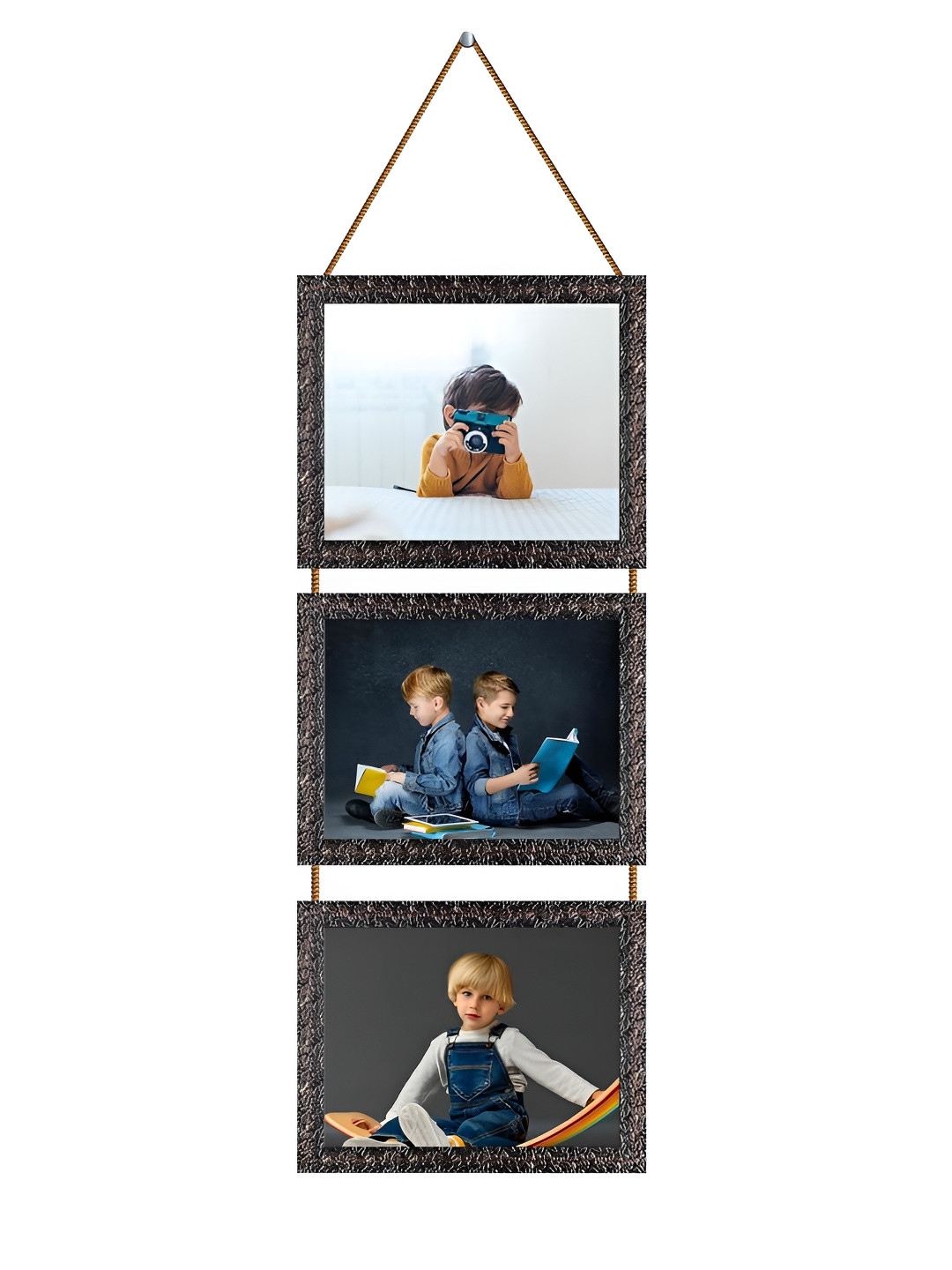 

Indianara Grey & Blue Wood Wall Hangings