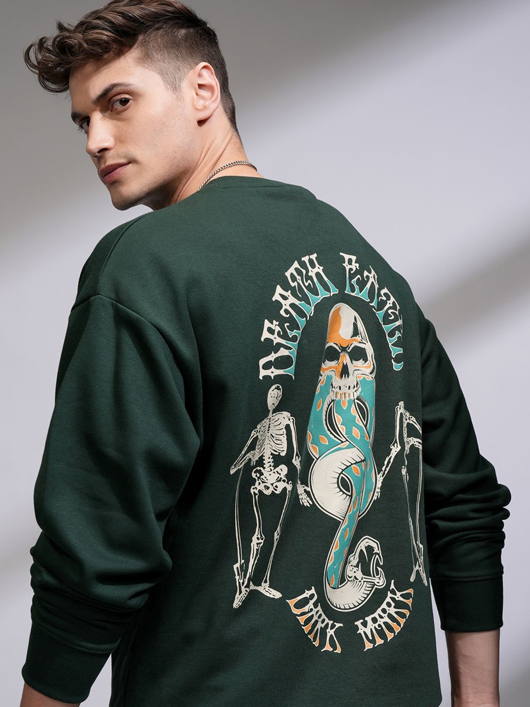 

HIGHLANDER Men Printed Sweatshirt, Olive