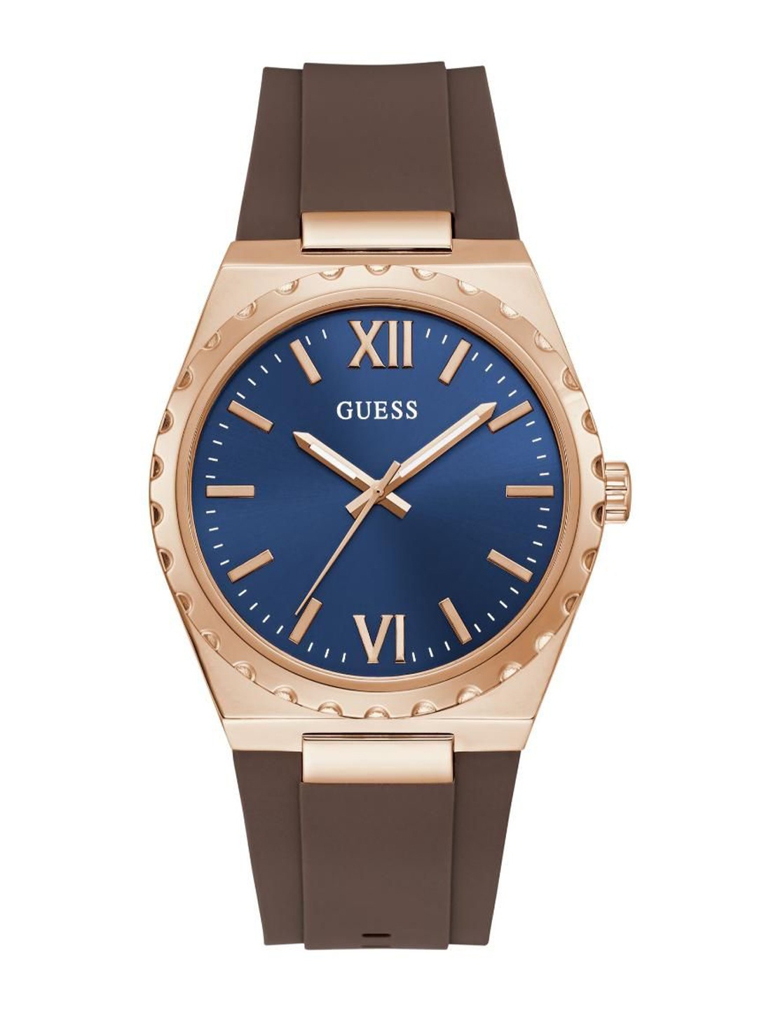 

GUESS Men Brass Dial & Straps Analogue Watch U1451G2M, Blue