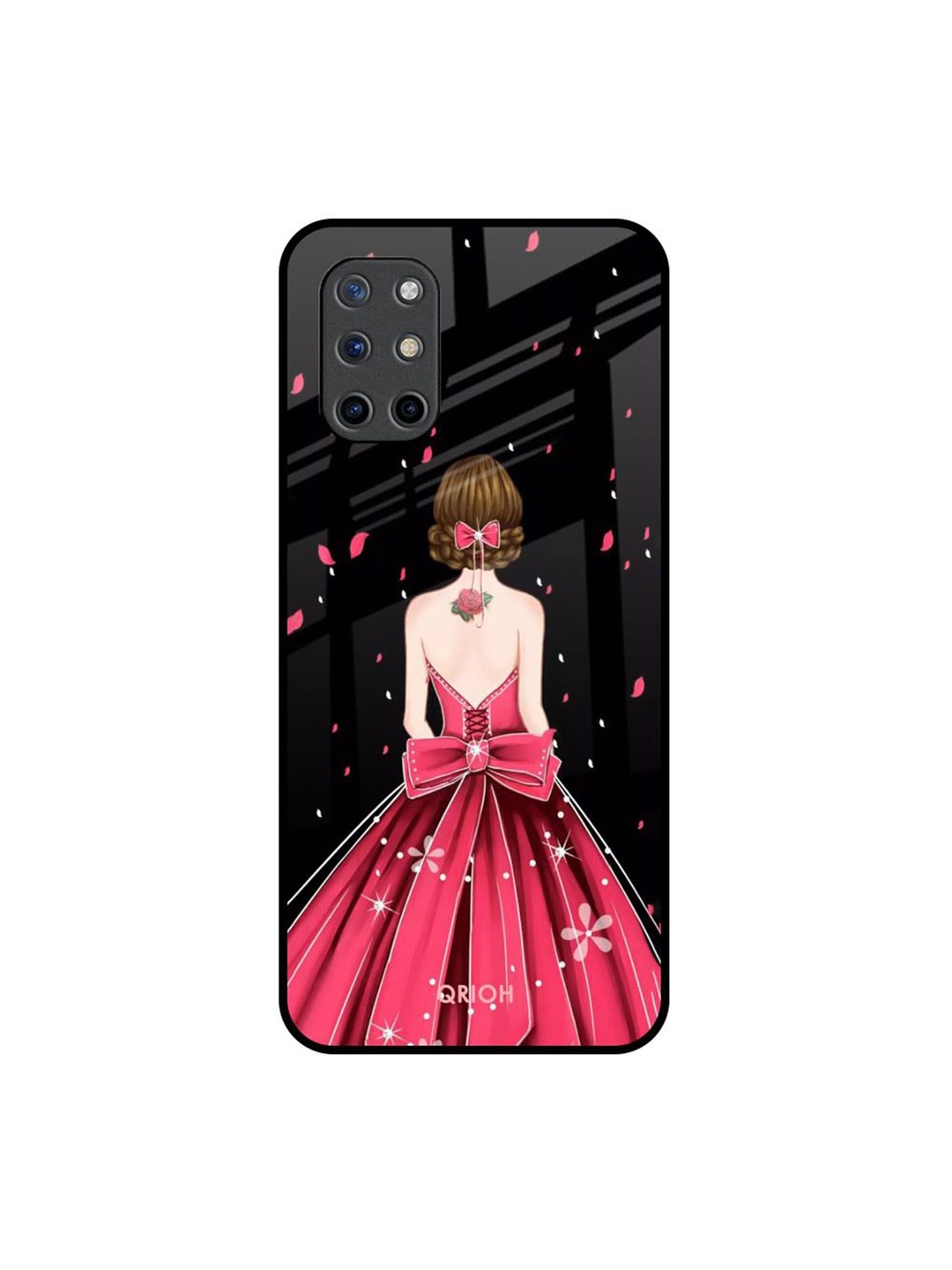 

QRIOH Quirky Printed OnePlus 8T Back Case Mobile Accessories, Black