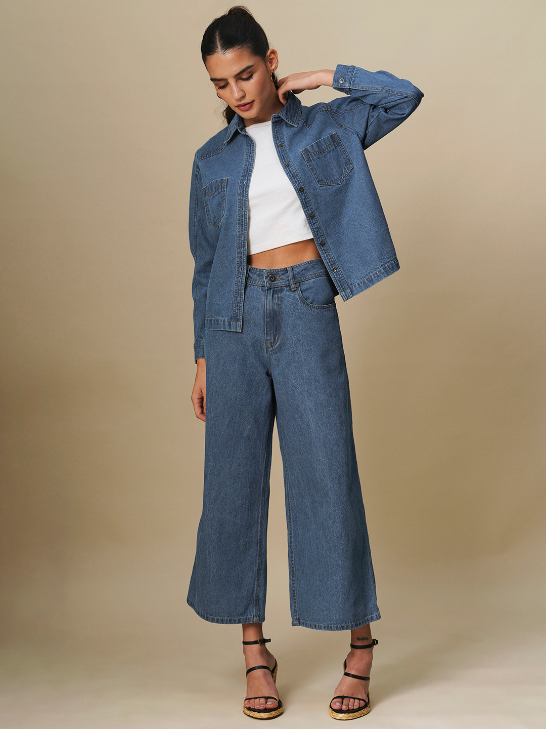 

Chemistry Women Wide Leg Jeans, Blue