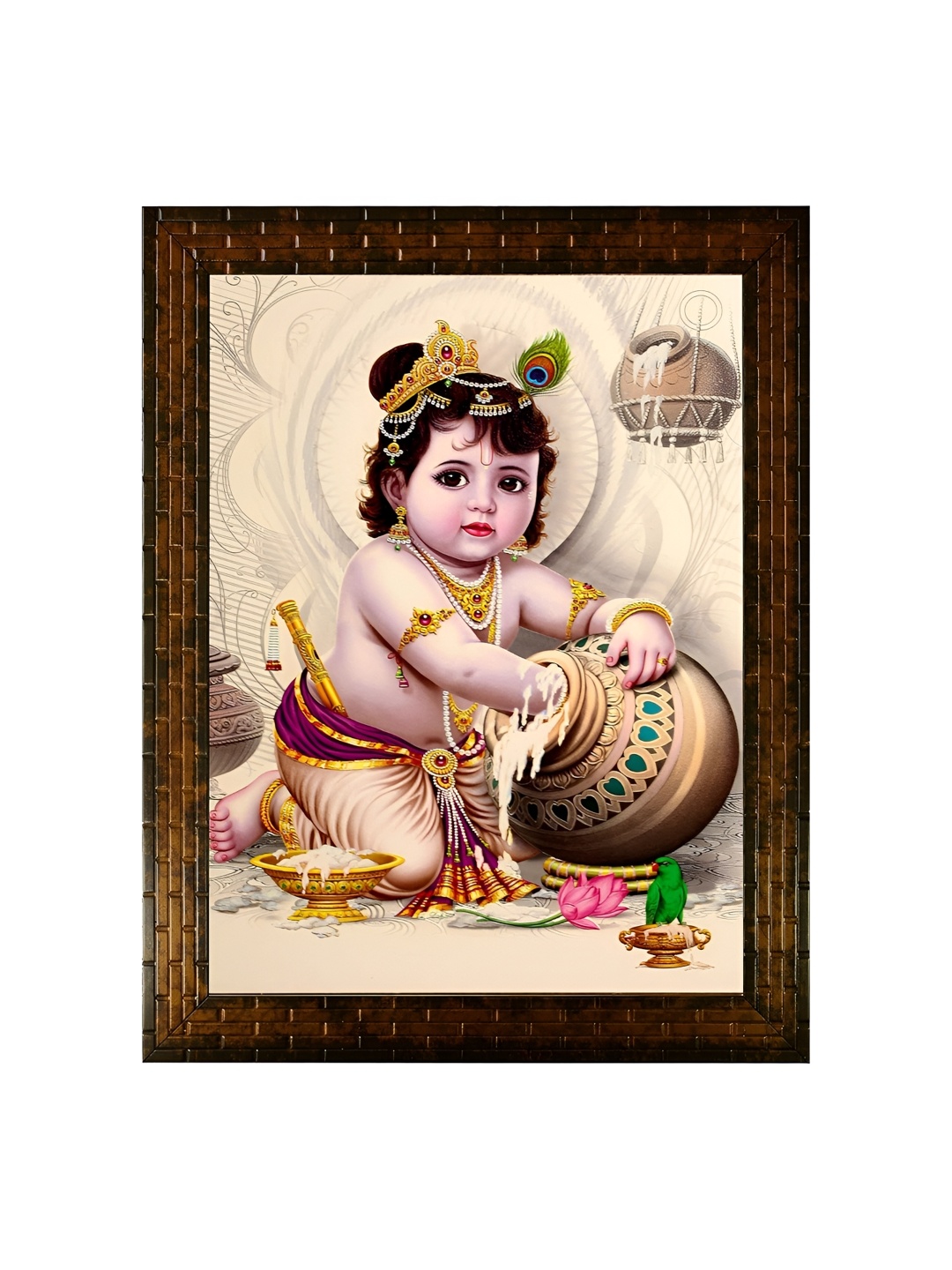 

Indianara Pink & Purple 1 Piece Wood Religious Wall Photographs