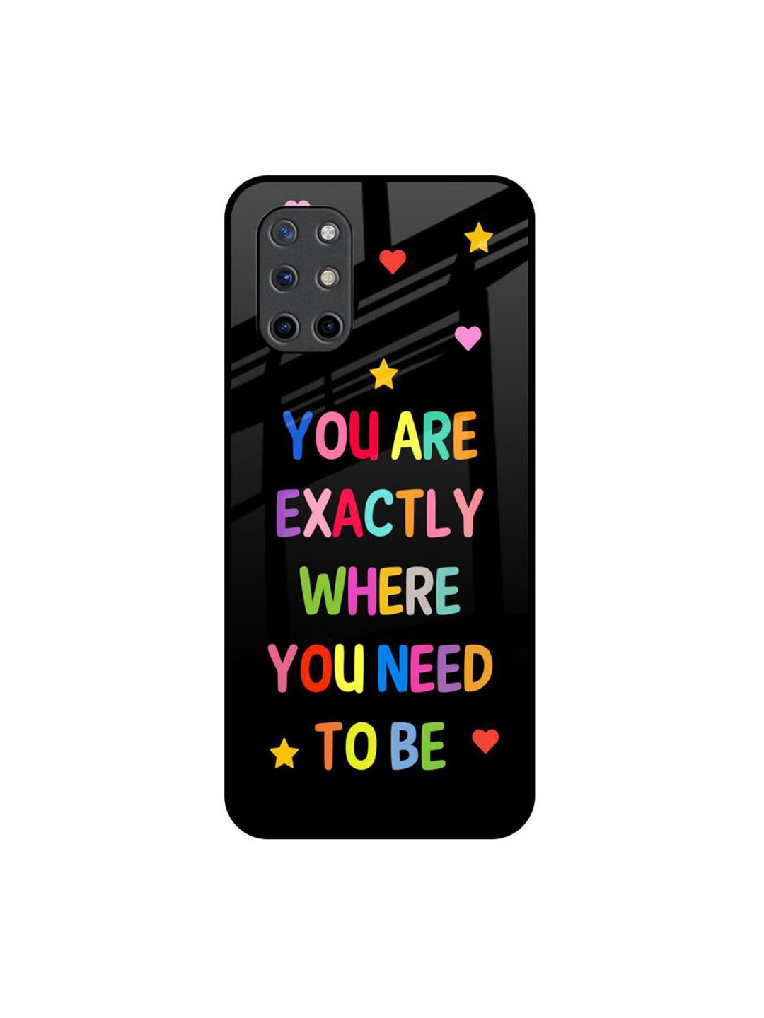 

QRIOH Typography Printed OnePlus 8T Back Case Mobile Accessories, Black