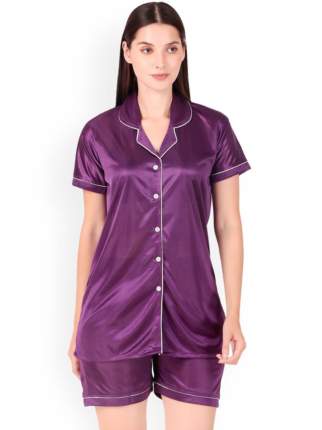 

Superia Women Slim Fit Sports Shorts, Purple