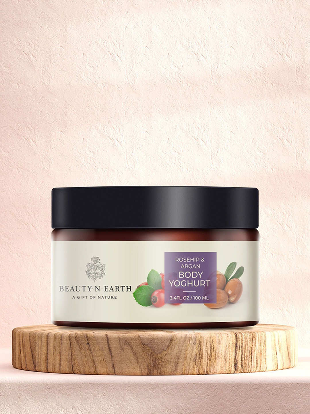 

BEAUTY-N-EARTH Body Yogurt With Argan Oil & Rosehip - 100 ml, Purple