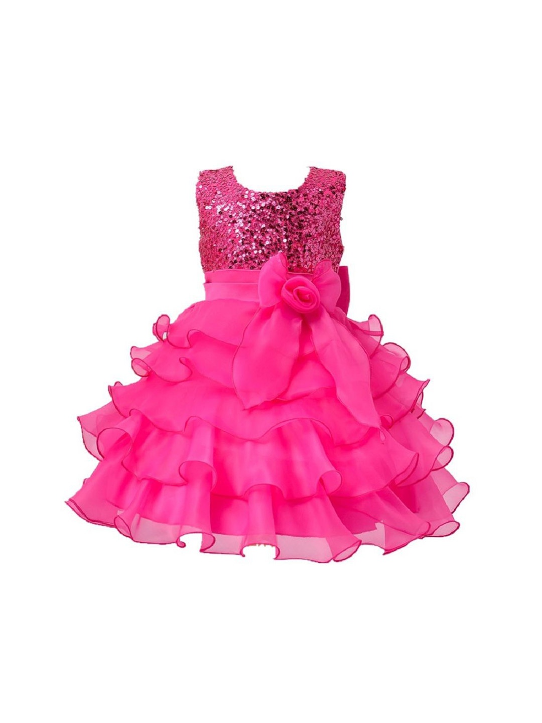 

Wow Princess Net A-Line Dress, Pink