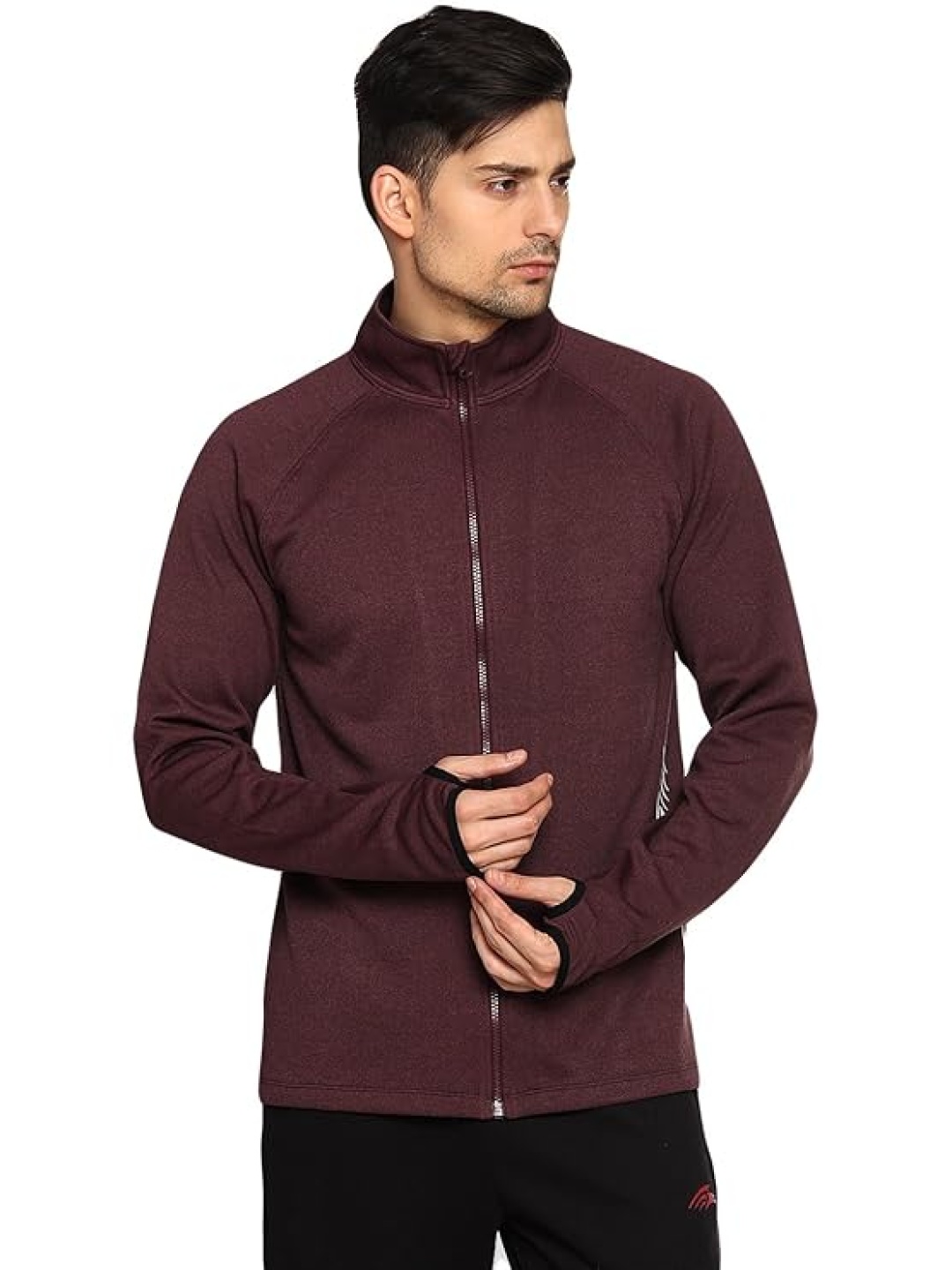 

PERF Men Lightweight Outdoor Sporty Jacket with Embroidered, Red