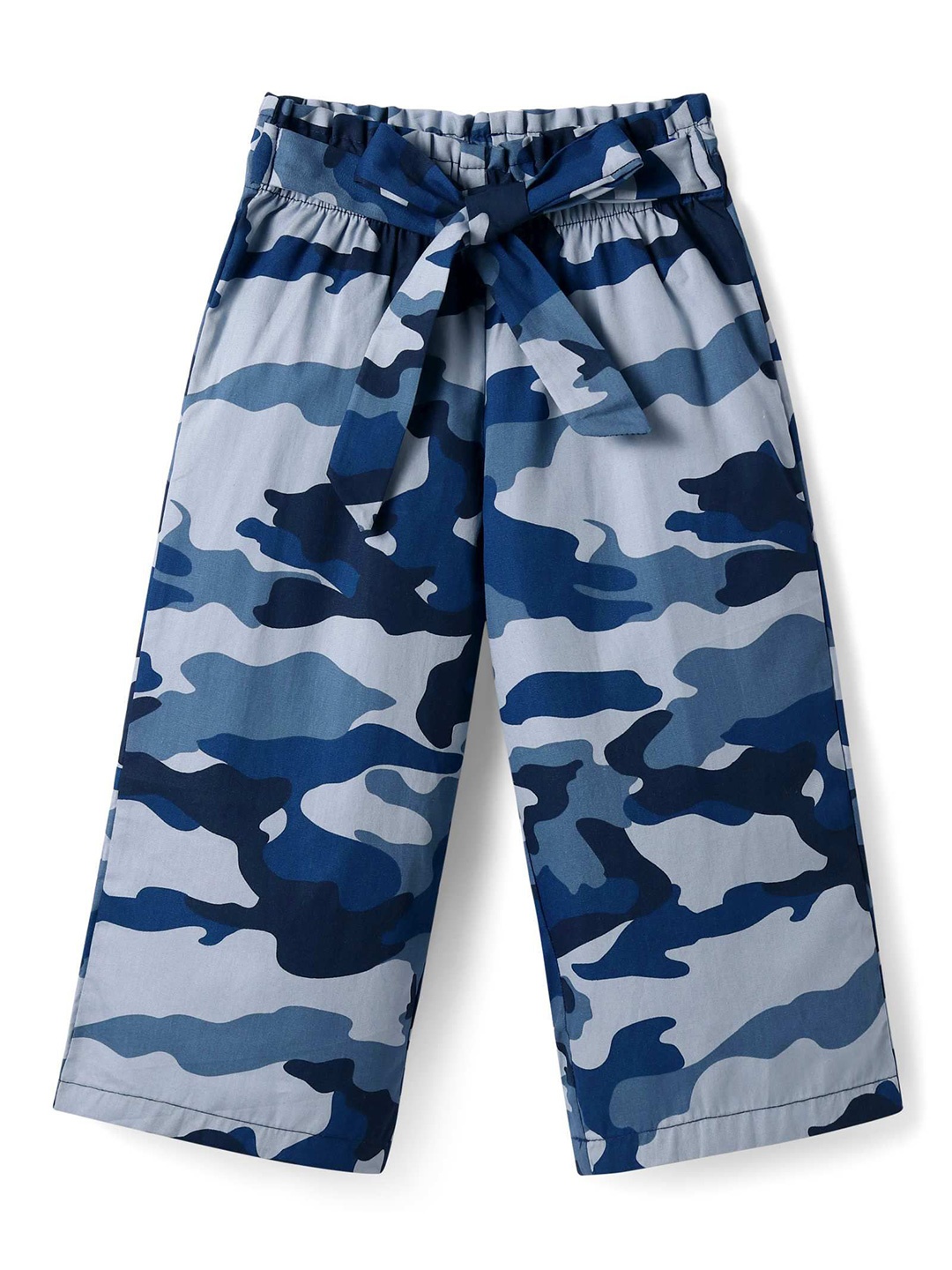 

CrayonFlakes Girls Printed Palazzos, Blue