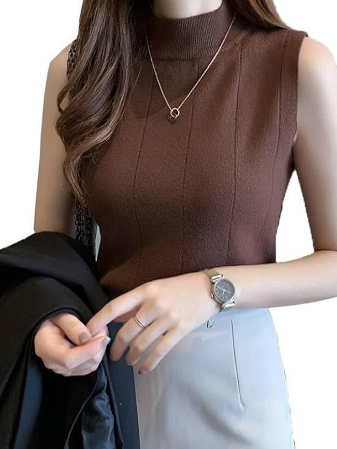 

Alexvyan Top, Brown