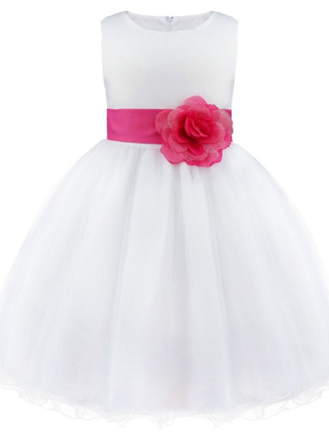 

Wow Princess Net A-Line Maxi Dress, White