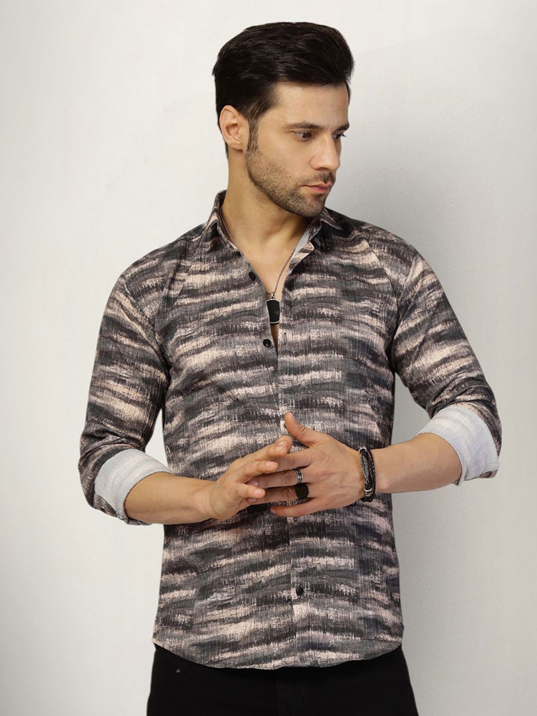 

SZN Men Original Opaque Printed Casual Shirt, Multi